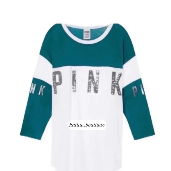 Victoria's Secret PINK Bling Sequin Graphic Women's Tee, size xs - Picture 14 of 14